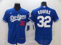 MLB Los Angeles Dodgers #32 Koufax Blue Flex Base Elite Jersey