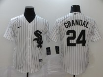 MLB Chicago White Sox #24 Grandal White Game Nike Jersey