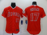 MLB Los Angeles Angels #17 Ohtani Red Flex Base Elite Jersey