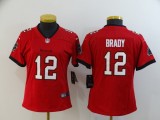 Women Tampa Bay Buccaneers #12 Brady Red Vapor Untouchable Limited Jersey