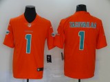 Men's Miami Dolphins #1 Tua Tagovailoa 2020 Orange Inverted Legend Limited Jersey