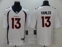Men's Denver Broncos #13 Hamler White Vapor Untouchable Limited Jersey
