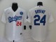 MLB Los Angeles Dodgers #24 Bryant White Game Nike Jersey