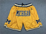 NCAA Michigan Wolverines Basketball Orange Shorts