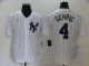 MLB New York Yankees #4 Gehrig White Thowback Men's Nike Jersey