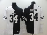 Men's Chicago Bears #34 Walter Payton Black/White Split 2020 Vapor Untouchable Limited Jersey