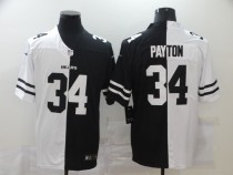 Men's Chicago Bears #34 Walter Payton Black/White Split 2020 Vapor Untouchable Limited Jersey