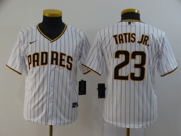 Youth MLB San Diego Padres #23 Fernando Tatis Jr. White Game Nike Jersey