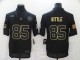 Men's San Francisco 49ers #85 Kittle 2020 Black Salute To Service Limited Jersey