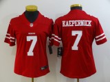 Women San Francisco 49ers#7 Colin Kaepernick Red Vapor Untouchable Limited Jersey