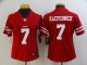 Women San Francisco 49ers#7 Colin Kaepernick Red Vapor Untouchable Limited Jersey
