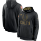 Men's Nike Indianapolis Colts Black 2020 Salute to Service Sideline Performance Pullover Hoodie