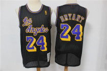 NBA Los Angeles Lakers #24 Kobe Bryant Black Hardwood Classics Mesh Jersey