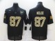 Men's Kansas City Chiefs #87 Kelce Black Camo Salute To Service Limited Jersey