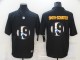 Men's Pittsburgh Steelers #19 JuJu Smith-Schuster Black Shadow Logo Limited Jersey