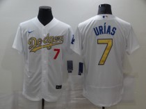 MLB Los Angeles Dodgers #7 Julio Urias 2020 White Gold Flexbase Jersey