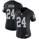 Women Oakland Raiders #24 Johnathan Abram Black Vapor Untouchable Limited Jersey