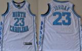 North Carolina Tar Heels Michael Jordan #23 White College Basketball Jersey