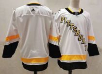 Men's Pittsburgh Penguins 2020-21 White Blank  Adidas Jersey