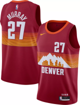 NBA Denver Nuggets #27 Jamal Murray Red 2020/21 Swingman City Edition Jersey