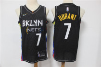 NBA Brooklyn Nets #7 Kevin Durant Black City Edition 2020-21 Honor Basquiat Jersey