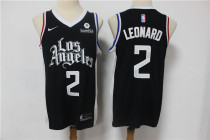 NBA Los Angeles Clippers #2 Kawhi Leonard Black 2020-21 City Edition Jersey
