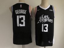 NBA Los Angeles Clippers #13 Paul George Black 2020-21 City Edition Jersey