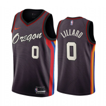 NBA Portland Trail Blazers #0 Damian Lillard Chocolate City Edition 2020-21 Jersey