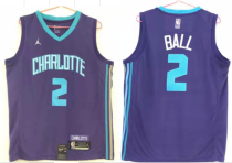 NBA Charlotte Hornets #2 LaMelo Ball Purple Jersey