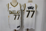 NBA Dallas Mavericks #77 Luka Doncic White City Edition New Uniform 2020-21 Jersey