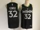 NBA Minnesota Timberwolves #32 Karl-Anthony Towns Black City Swingman 2020-21 Jersey