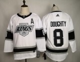 NHL Los Angeles Kings #8 Drew Doughty White Adidas Jersey