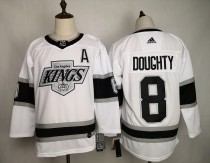 NHL Los Angeles Kings #8 Drew Doughty White Adidas Jersey