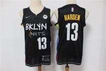 NBA Brooklyn Nets #13 James Harden Black City Edition 2020-21 Honor Basquiat Jersey