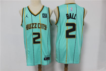 NBA Charlotte Hornets #2 LaMelo Ball Mint Green Buzz City Edition Jersey