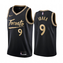 NBA Toronto Raptors #9 Serge Ibaka Black City Edition New Uniform 2020-21 Jersey