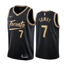 NBA Toronto Raptors #7 Kyle Lowry Black City Edition New Uniform 2020-21 Jersey