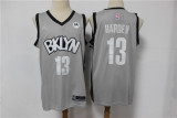NBA Brooklyn Nets #13 James Harden Light Grey Jersey