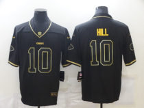 Men's Kansas City Chiefs #10 Hill Black 2019 Golden Edition Limited Jersey