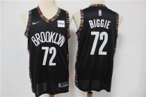 NBA Brooklyn Nets Black #72 Biggie 2020 City Edition Stitched NBA Jersey