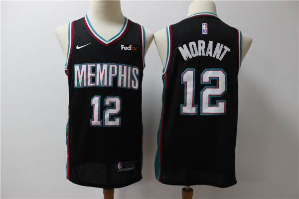 NBA Memphis Grizzlies #12 Ja Morant Black Nike Jersey