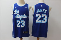 NBA Los Angeles Lakers #23 LeBron James Blue Jersey