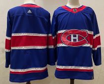 NHL Montreal Canadiens Blue Reverse Retro Stitched Blank Jersey