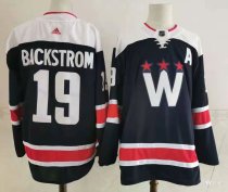 NHL Washington Capitals #19 Nicklas Backstrom Navy 2021 New Adidas Jersey