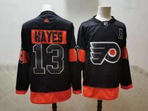 NHL Philadelphia Flyers #13 Kevin Hayes 2021 Black Reverse Retro Stitched Jersey
