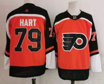 NHL Philadelphia Flyers #79 Carter Hart Orange Reverse Retro Stitched Jersey