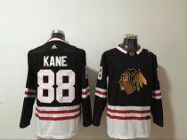 NHL Chicago Blackhawks #88 Kane 2020-21 Black Reverse Retro Stitched Jersey