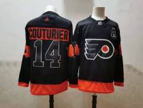 NHL Philadelphia Flyers #14 Couturier 2021 Black Reverse Retro Stitched Jersey
