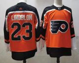 NHL Philadelphia Flyers #23 Lindblom 2021 Orange Reverse Retro Stitched Jersey