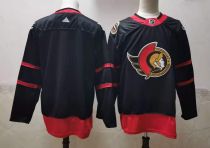 NHL Ottawa Senators 2021 Black Reverse Retro Stitched NHL Blank Jersey